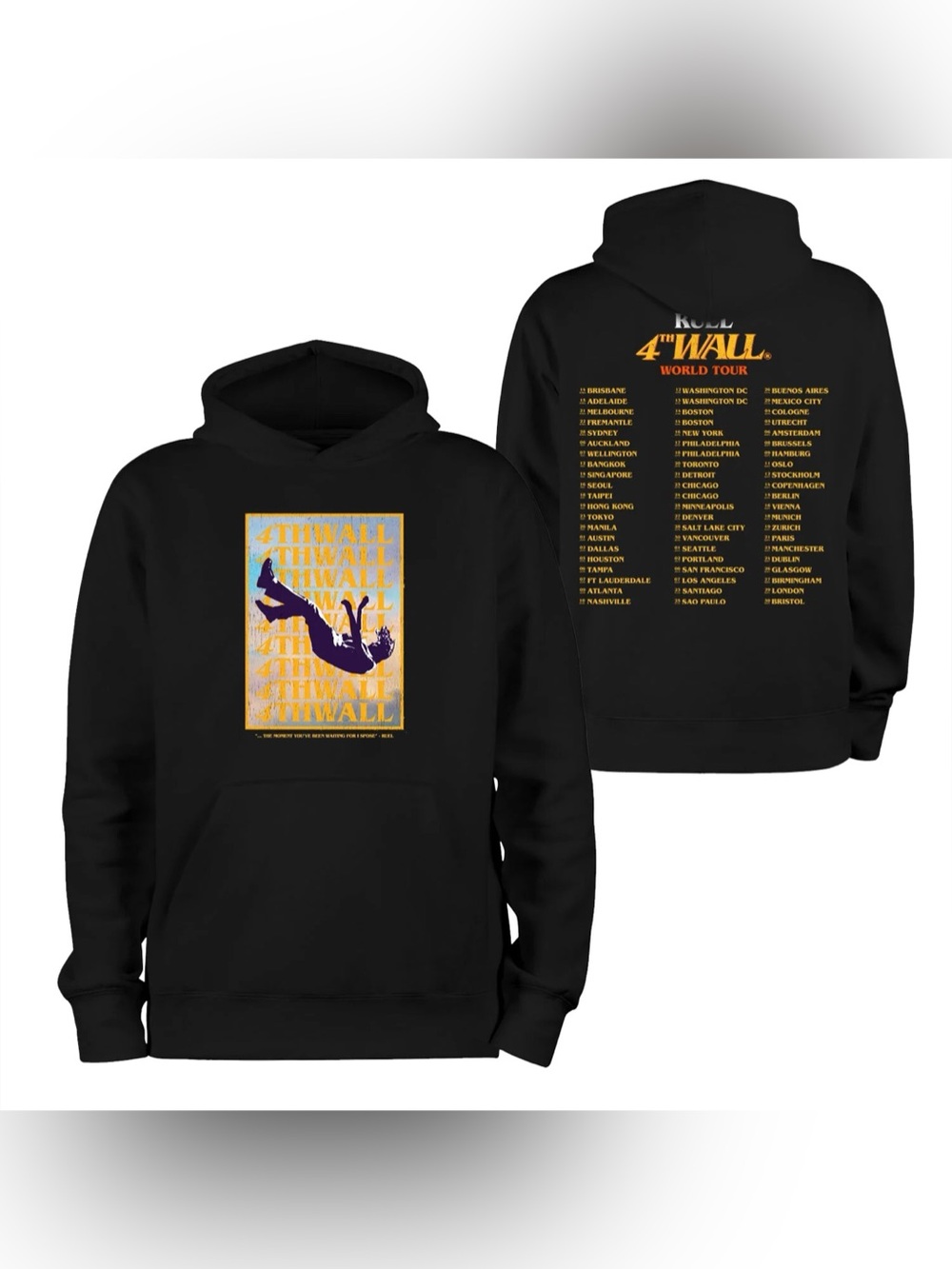 Ruel 4th Wall Official Tour merch hoodie pre loved